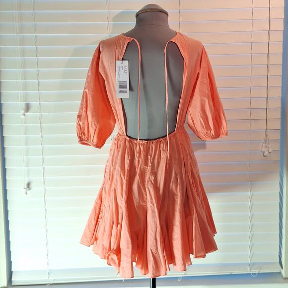 Rhode Xs Ruffled Peach Molly Mini Dress - Picture 4 of 11